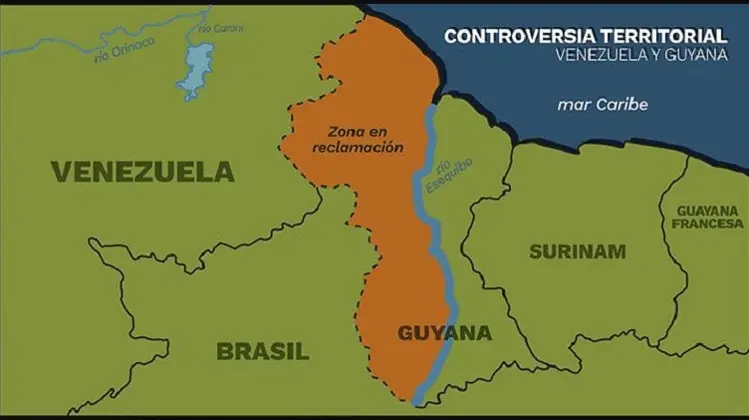 disputa de fronteira entre Venezuela e Guiana